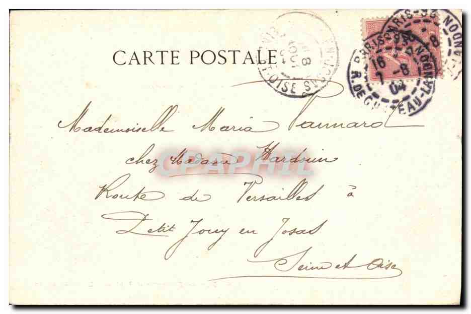 CPA Paris Bois de Boulogne Le Lac L Embarcadere — Rückseite