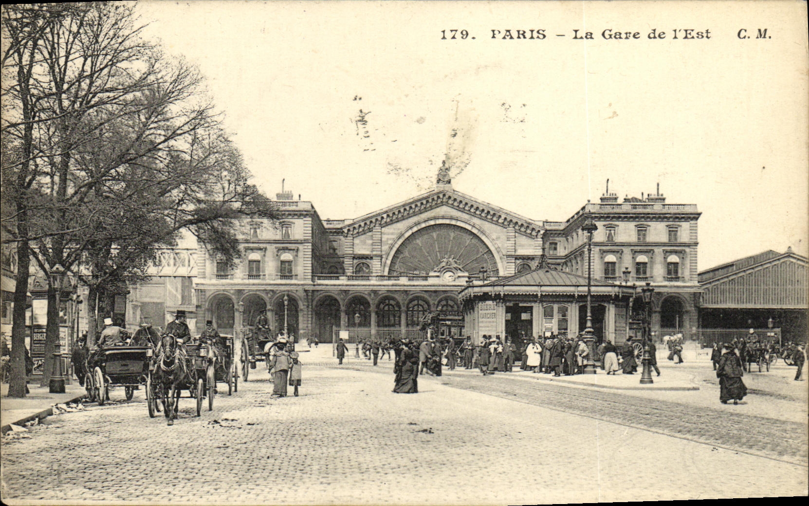 CPA Paris La Gare de L Est