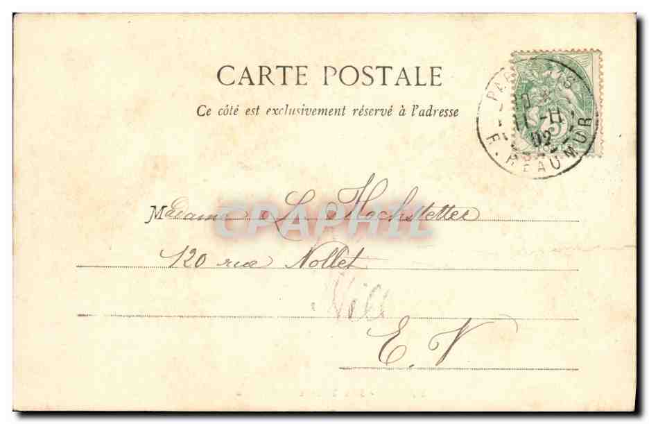 CPA Paris Les Folies Bergeres — Rückseite