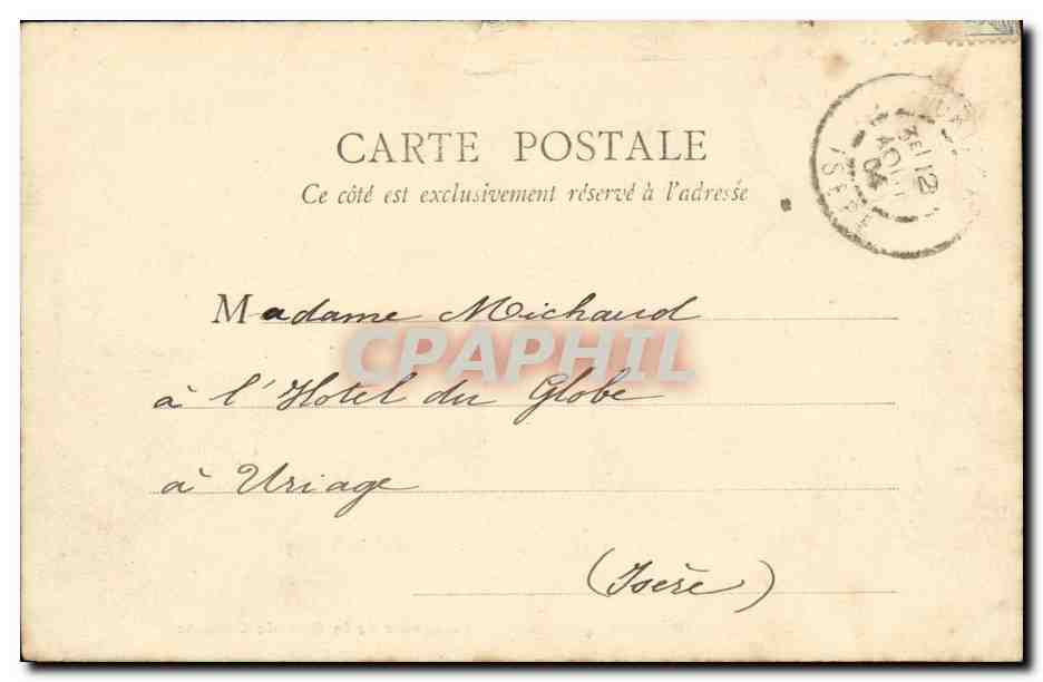 CPA Paris Le Bois de Boulogne en Automne Reservoir de la Grande — Verso