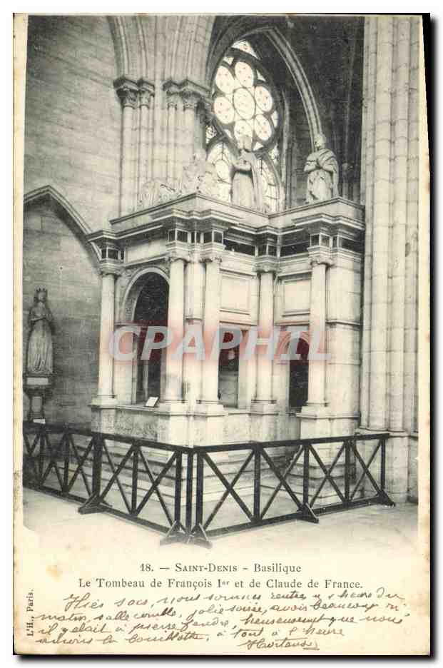 CPA Saint Denis Basilique Le Tombeau de Francois 1er et de Claude de France