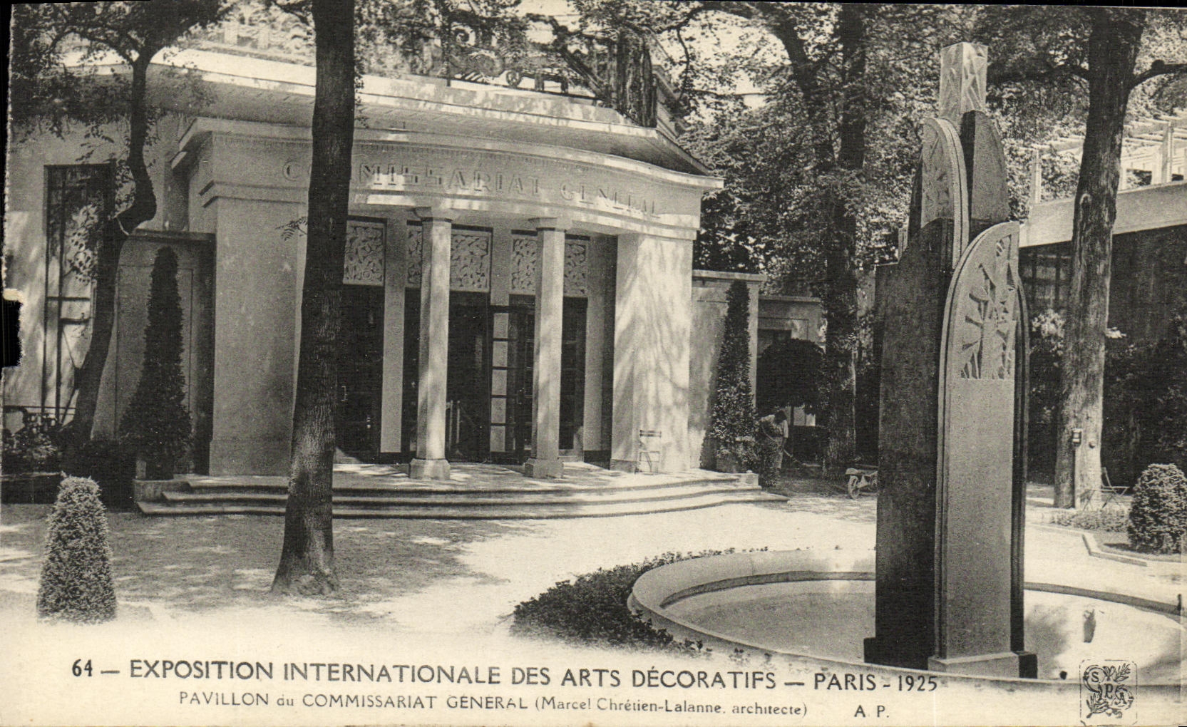 CPA Paris Exposition Internationale Des Arts Decoratifs 1925 Pavillon du commissariat general