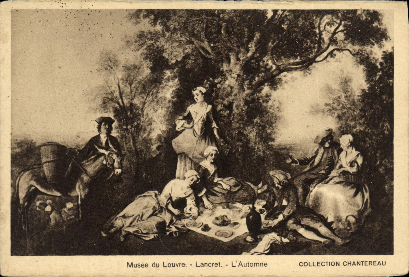 CPA Paris Musee du Louvre Lancret L Automne