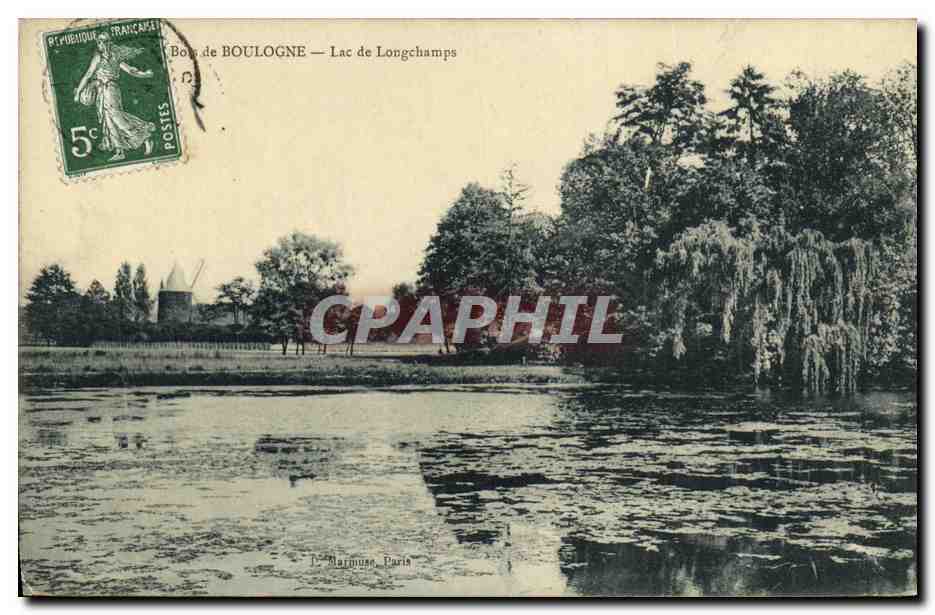 Boulogne — Lac de Longchamps — Éditeur : Marmuse, Paris