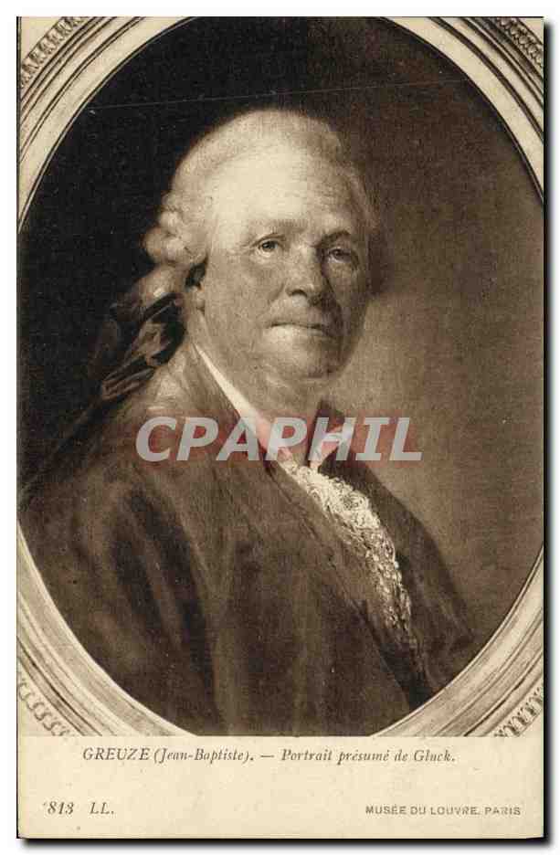 CPA Greuze Portail presume de Gluck Musee du Louvre Paris 