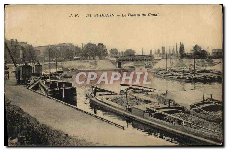 St-Denis — Le Bassin du Canal — J.F. — 134