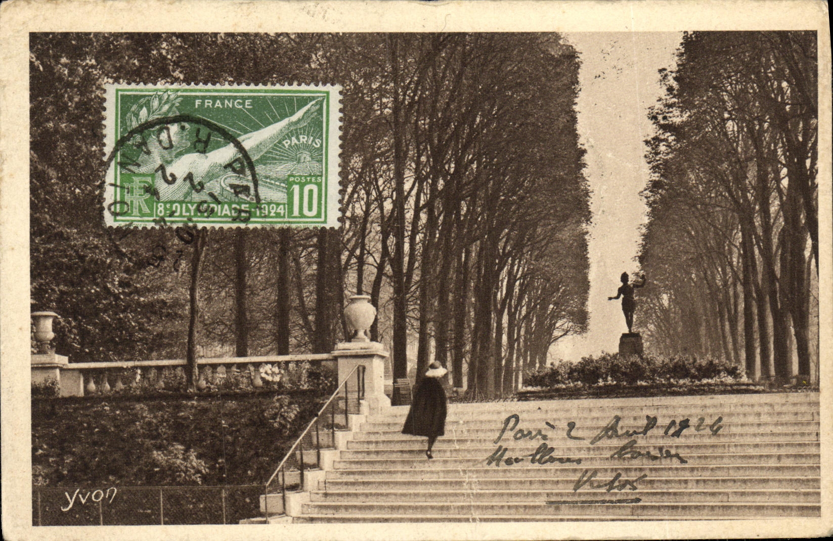 Jardin du Luxembourg — Allée des Platanes — Édition d'Art YVON, Série 5 N°94
