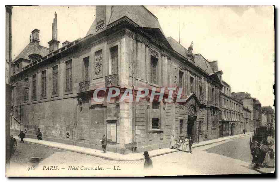 CPA Paris Hotel Carnavalet 