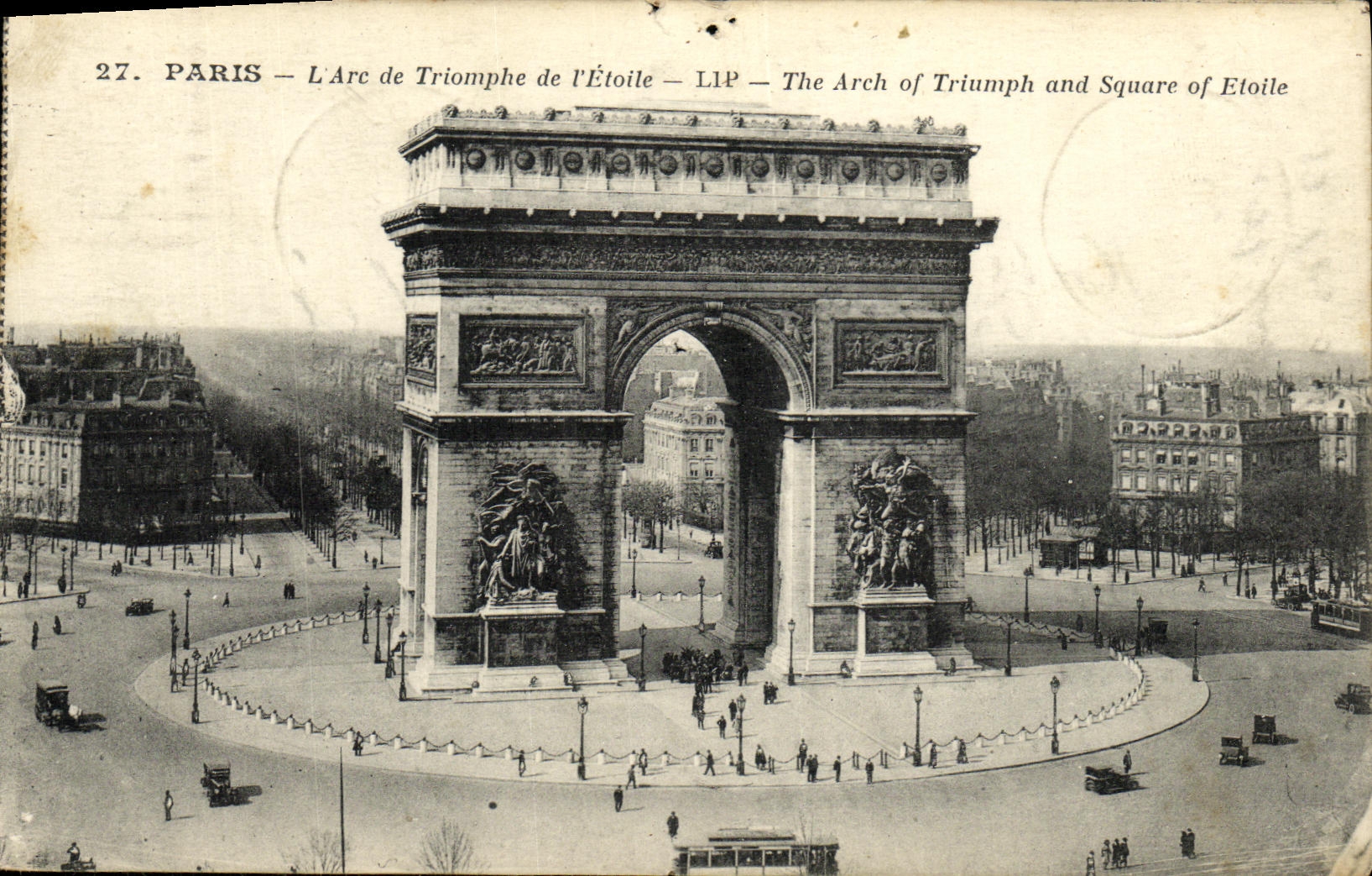 CPA Paris L Arc de Triomphe de l Etoile 