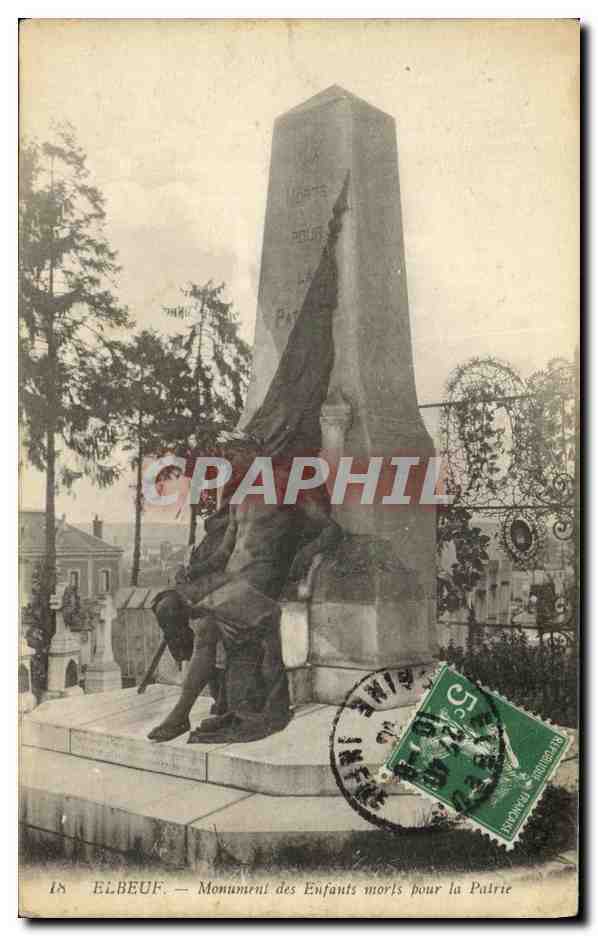 CPA Elbeuf Monument des Enfants morts pour la Patrie 