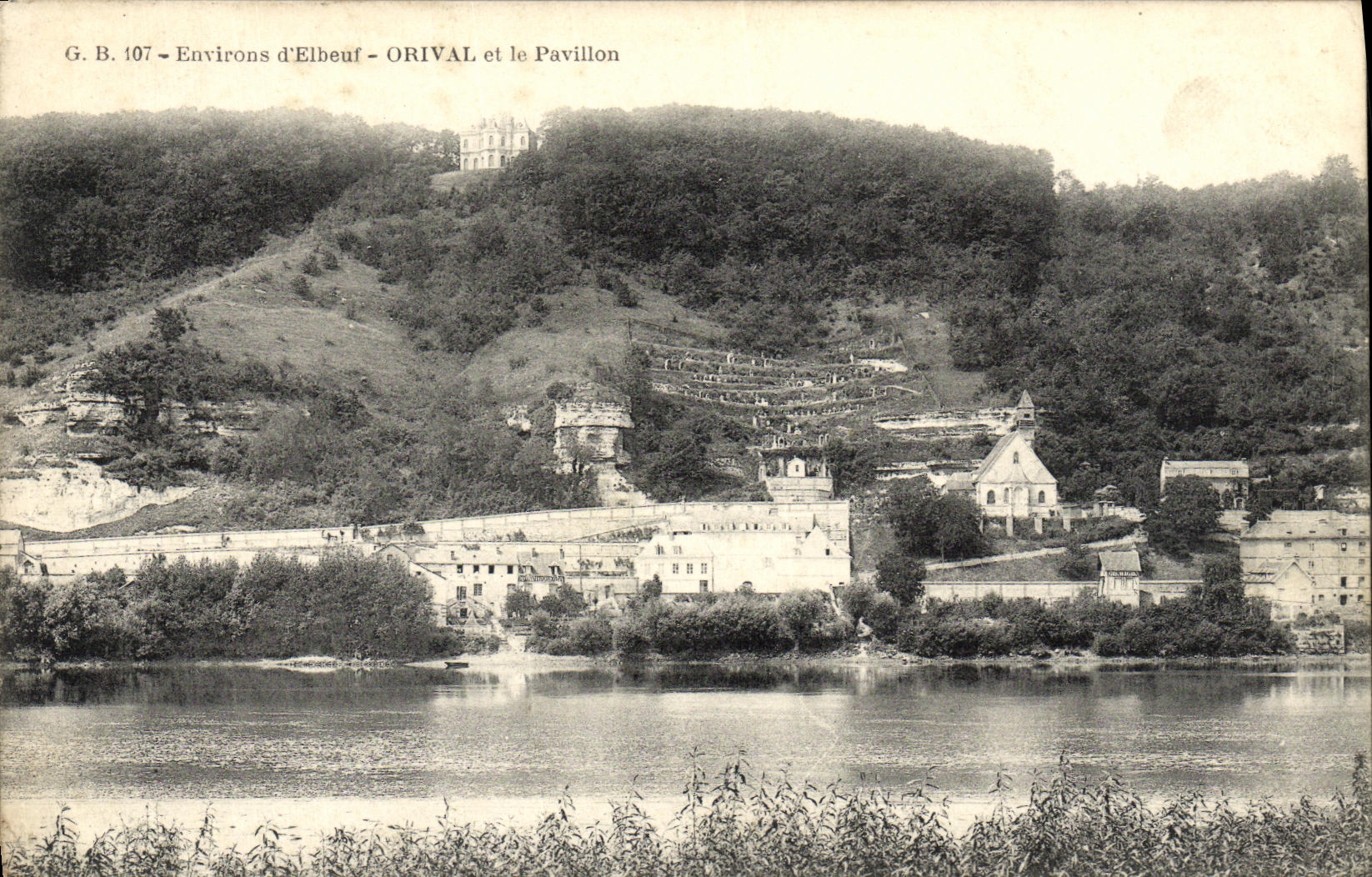 CPA Environs d Elbeuf Orival et le Pavillon