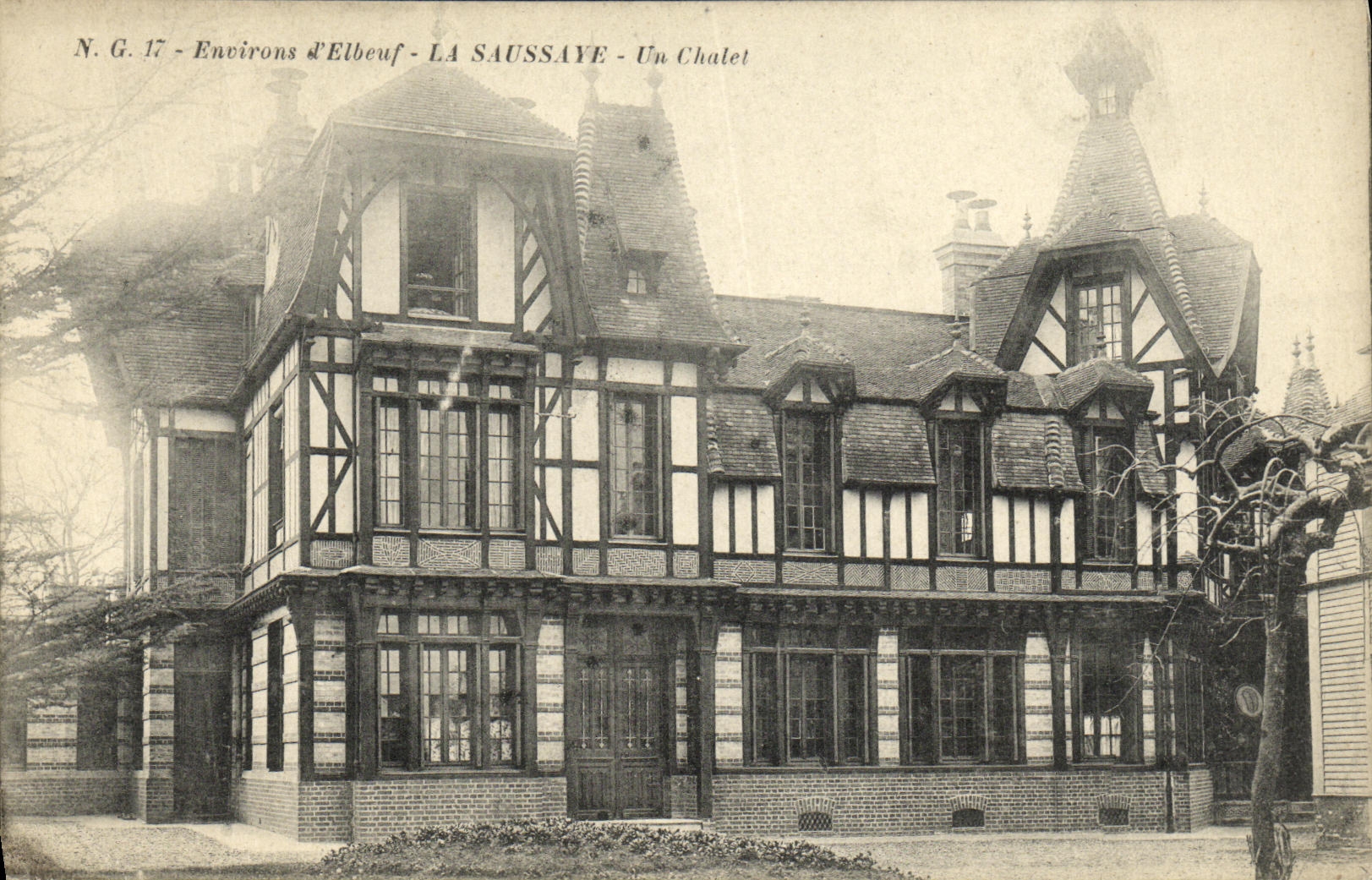 CPA Environs d Elbeuf La Saussaye Un Chalet 