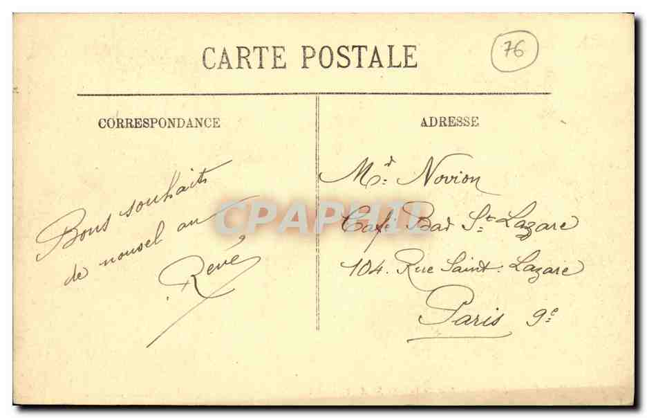 CPA Elbeuf Panorama pris de la Cote St Auct — Rückseite