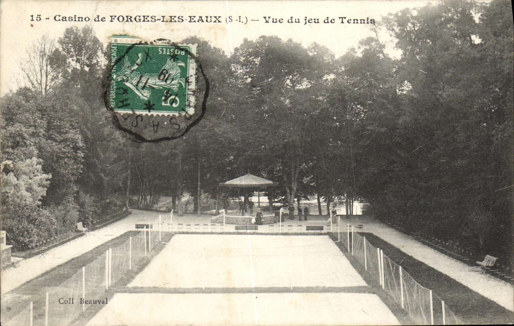 CPA Casino Forges les Eaux Vue du jeu de Tennis 
