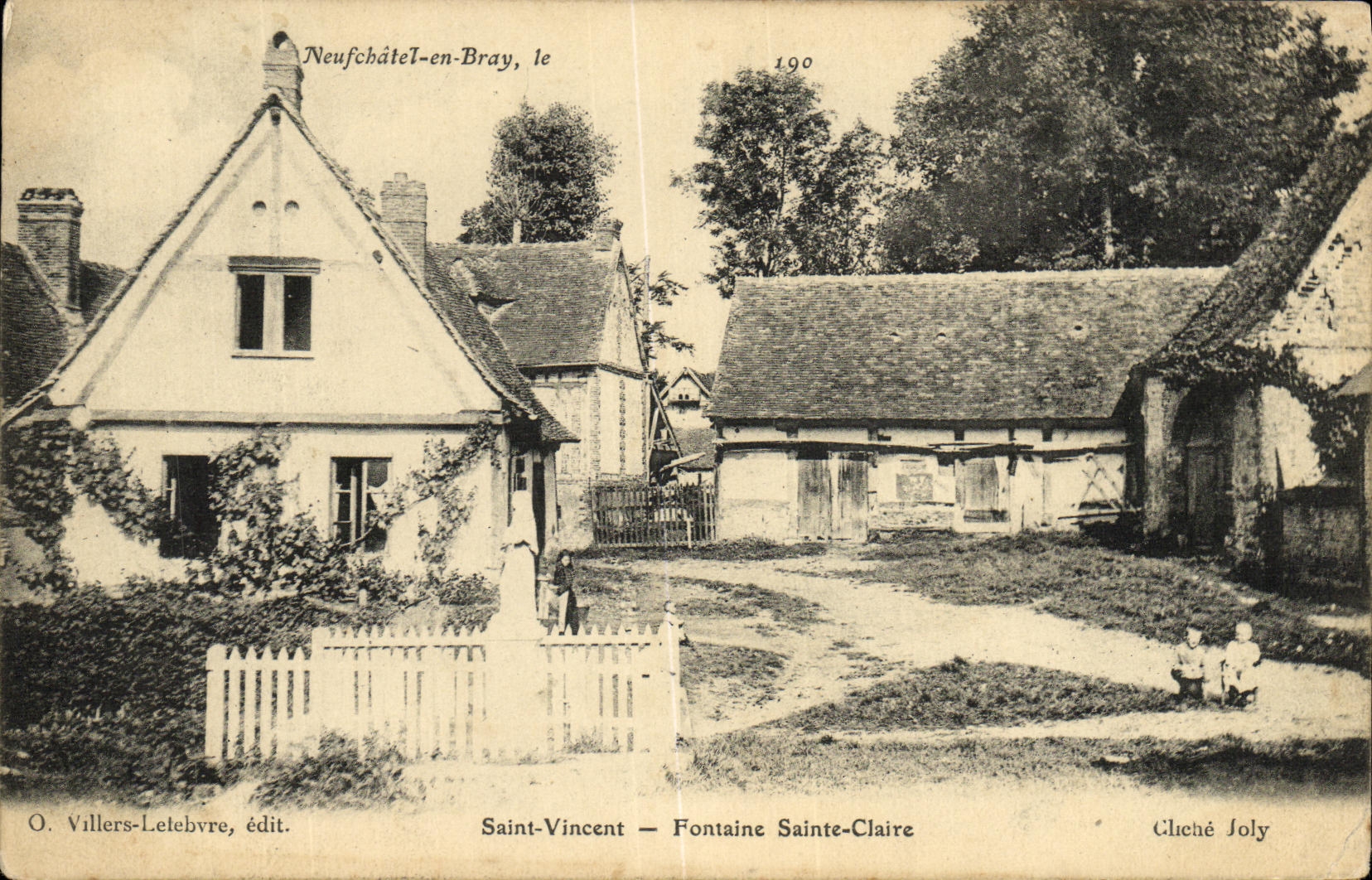 CPA Neuchatel en Bray Saint Vincent Fontaine Sainte Claire 