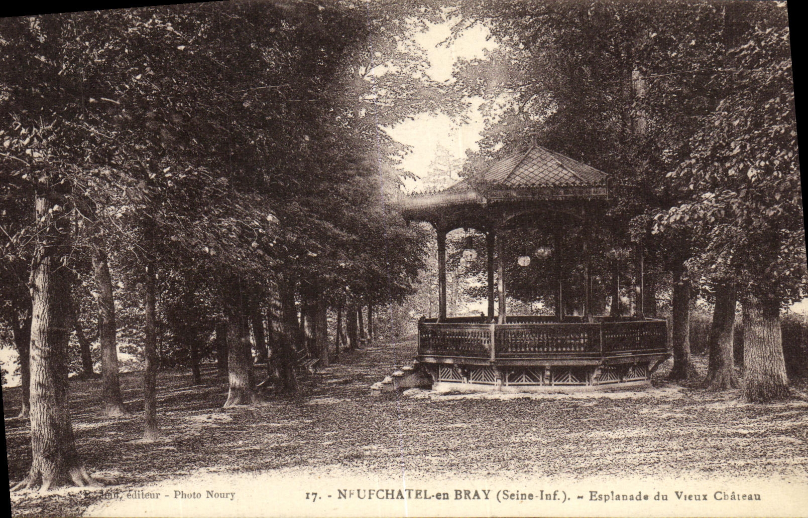 CPA Neufchatel en Bray Esplanade du Vieux Chateau