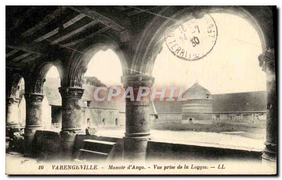 CPA Varengeville Manoir d Ango Vue prise de la Loggia 