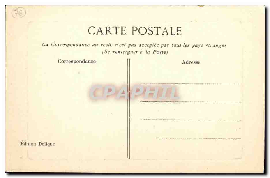 CPA Mesnil Val Un Groupe de Villas  — Rückseite