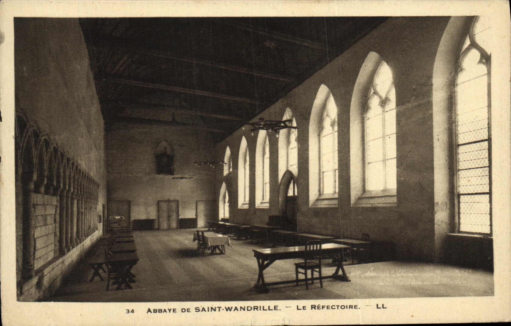 CPA Abbaye de Saint Wandrille Le Refectoire 