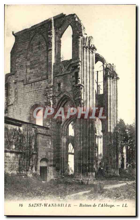 CPA Saint Wandrille Ruines de l Abbaye 
