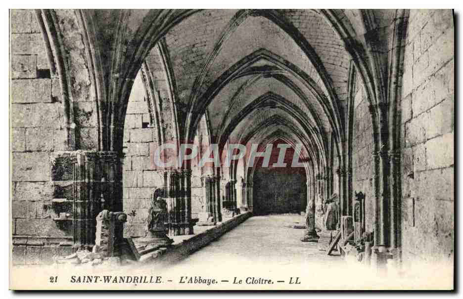 CPA Saint Wandrille L Abbaye le Cloitre 