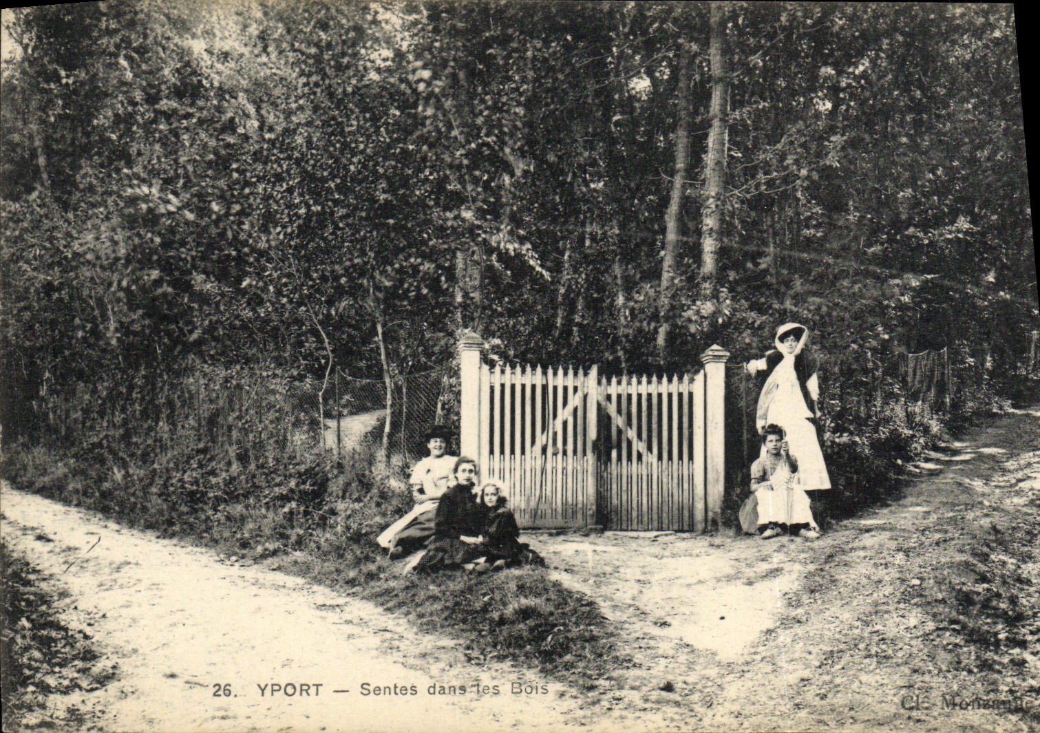 CPA Yport Sentes dans les Bois 