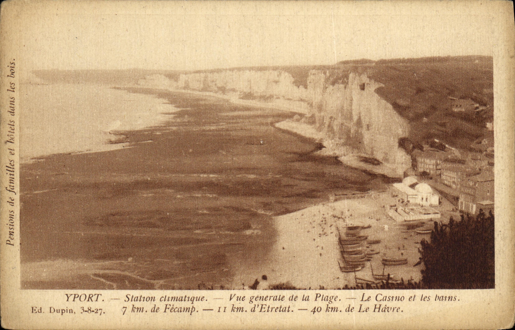 CPA Yport Station Climatique Vue generale de la Plage Le Casino et les bains 