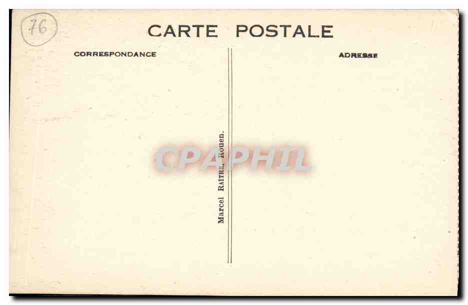 CPA De Rouen au Havre a bord du Felix Faure Jumieges  — Rückseite