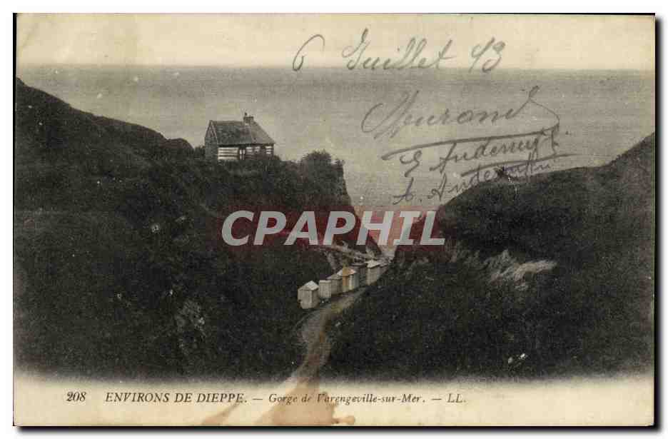 CPA Environs de Dieppe Gorge de Varengeville sur Mer 
