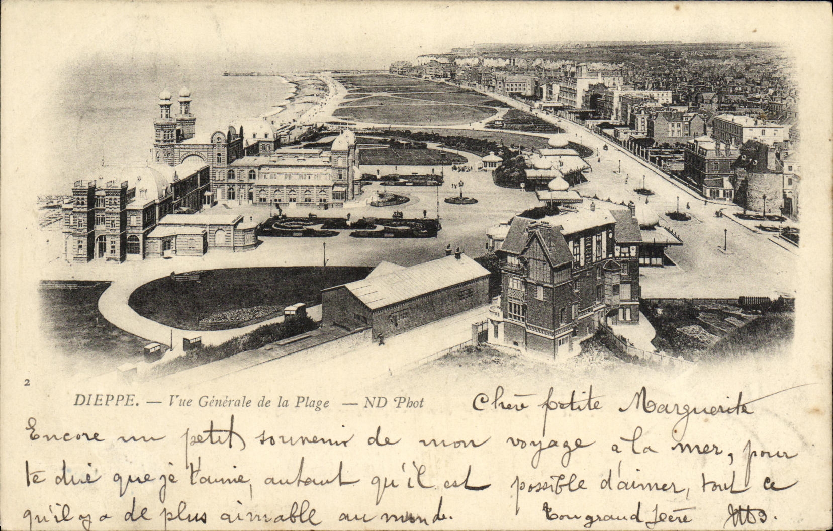 CPA Dieppe Vue Generale de la lage 