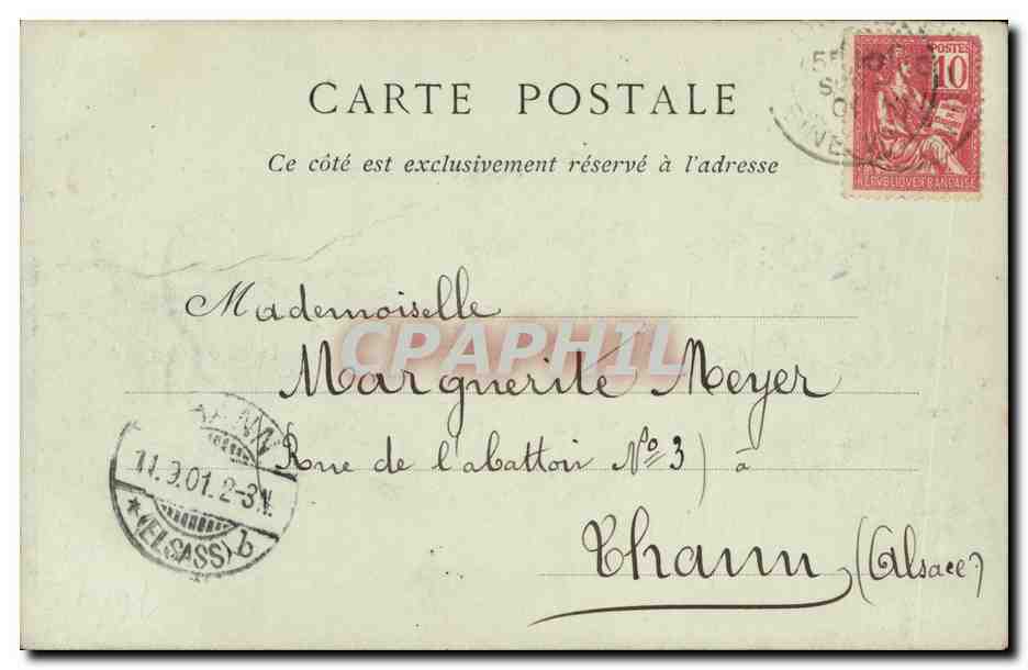 CPA Dieppe Vue Generale de la lage  — Rückseite