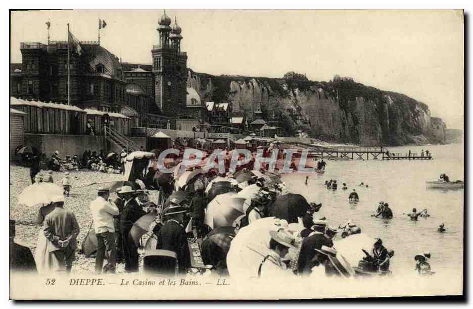 CPA Dieppe Le Casino et les Bains 
