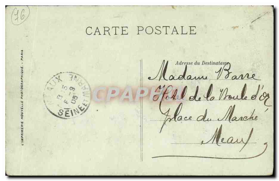 CPA Dieppe L Avant Port Bateaux — Verso