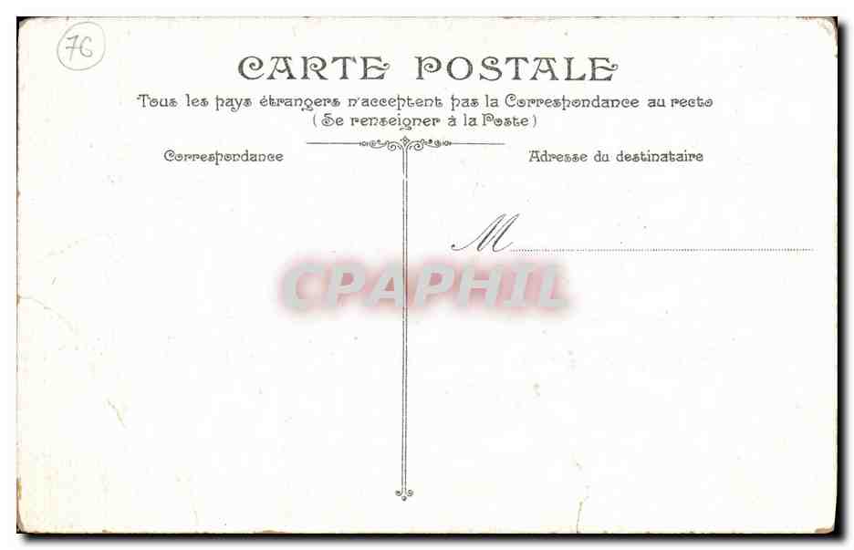 CPA Dieppe Depart du Brighton Bateau — Rückseite