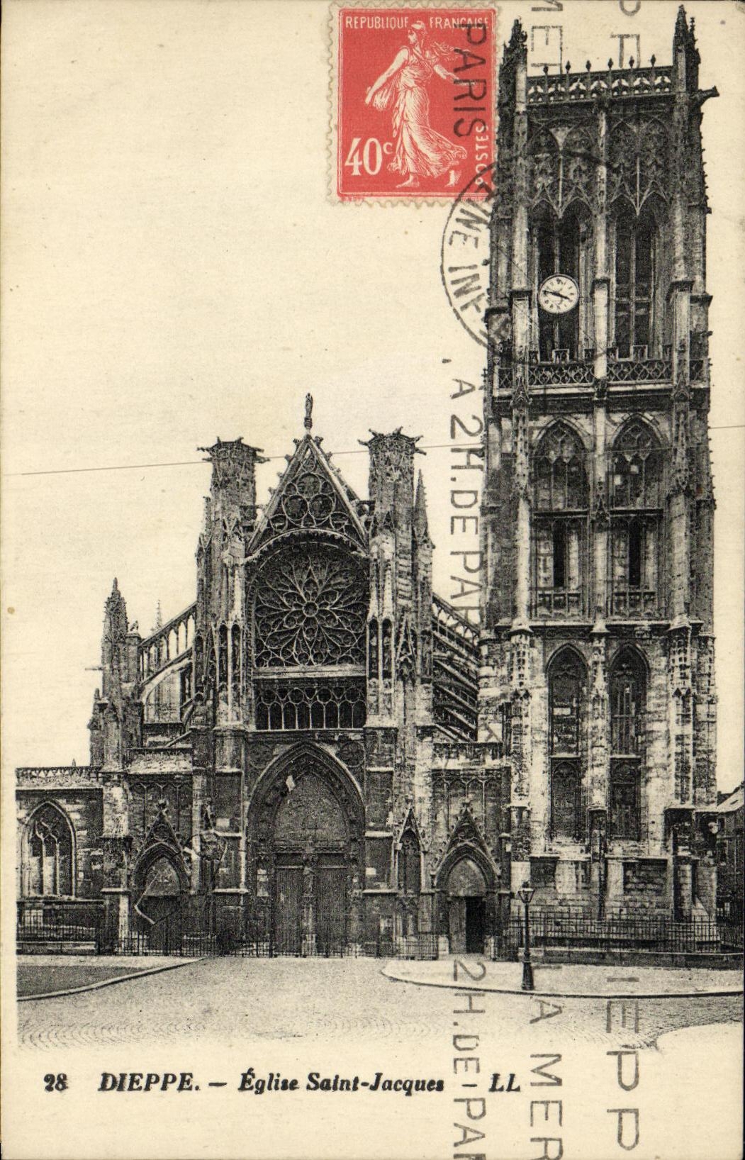 CPA Dieppe Eglise Saint Jacques 