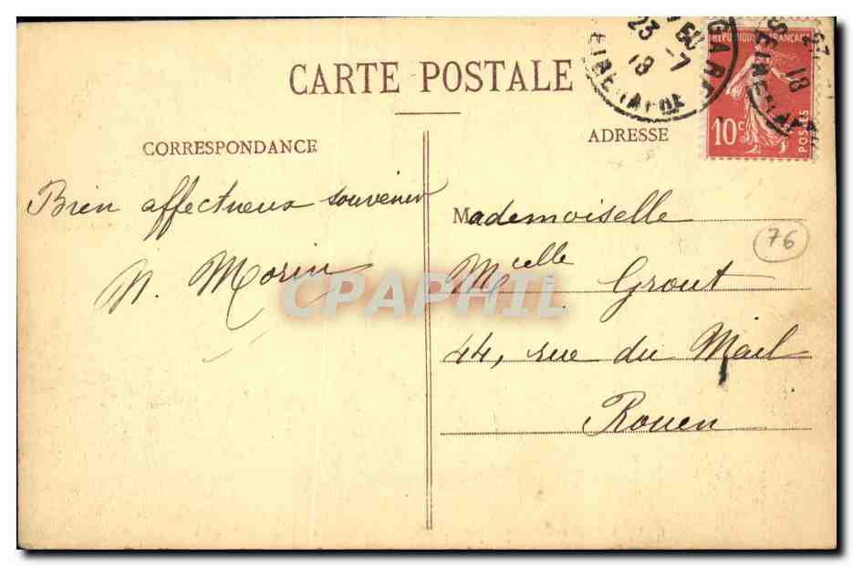 CPA Bonsecours Le Calvaire et l Eglise  — Rückseite