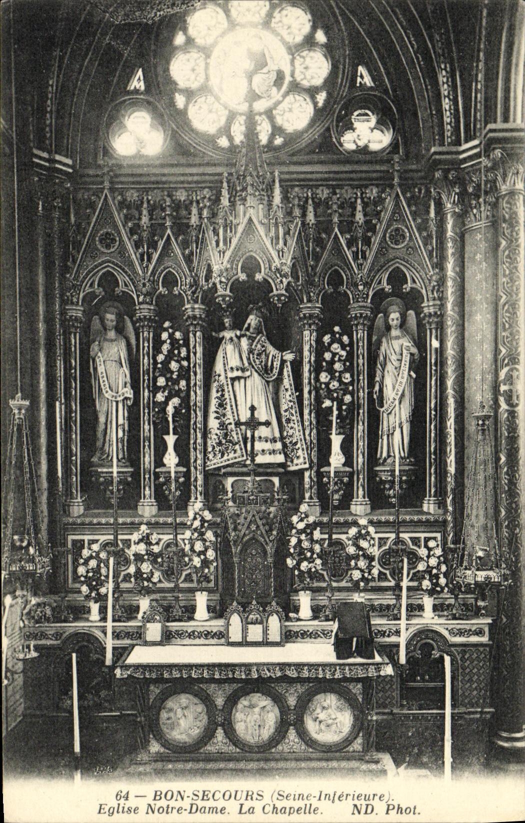 CPA Bonsecours Eglise Notre Dame La Chapelle 