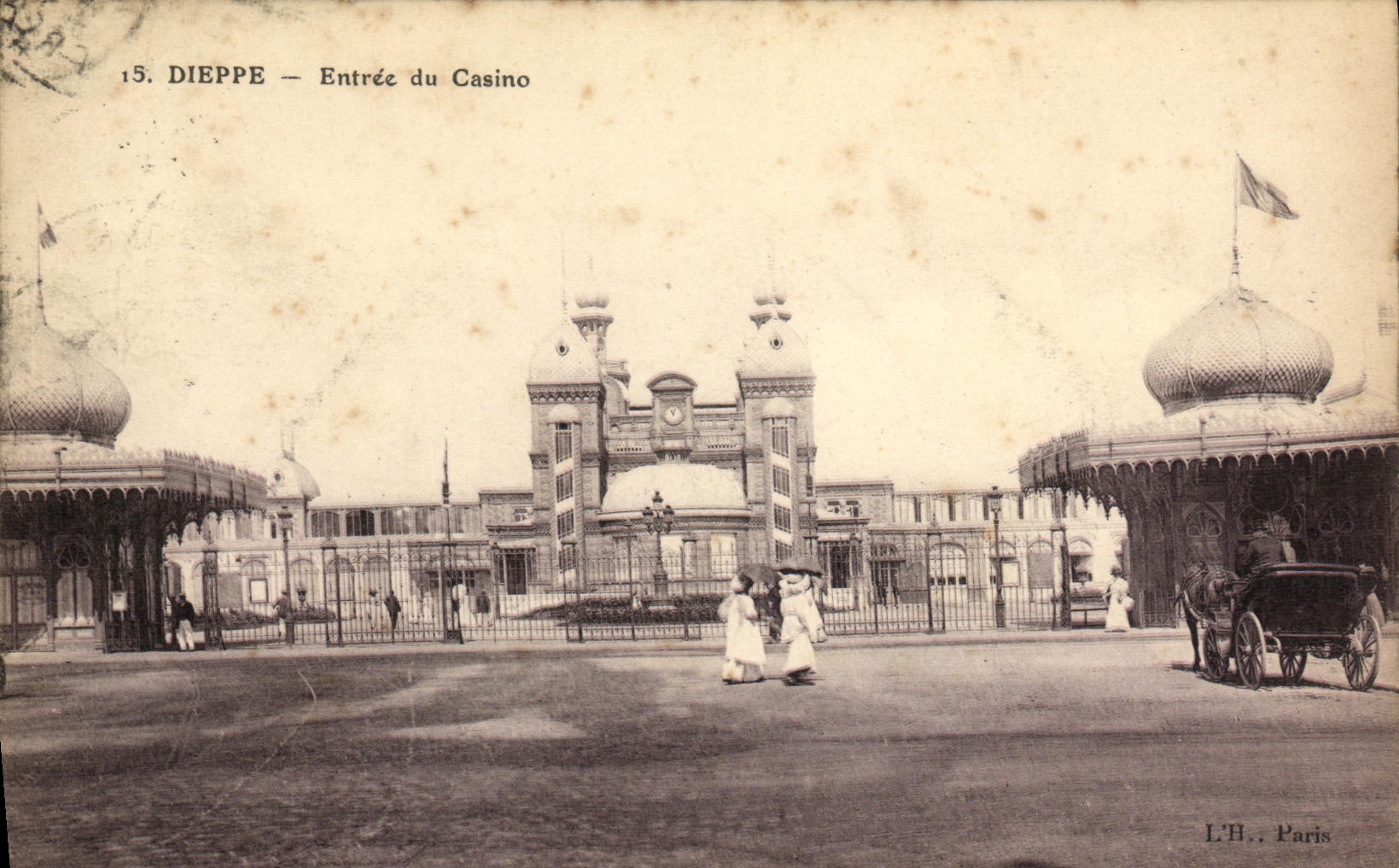 CPA Dieppe Entree du Casino