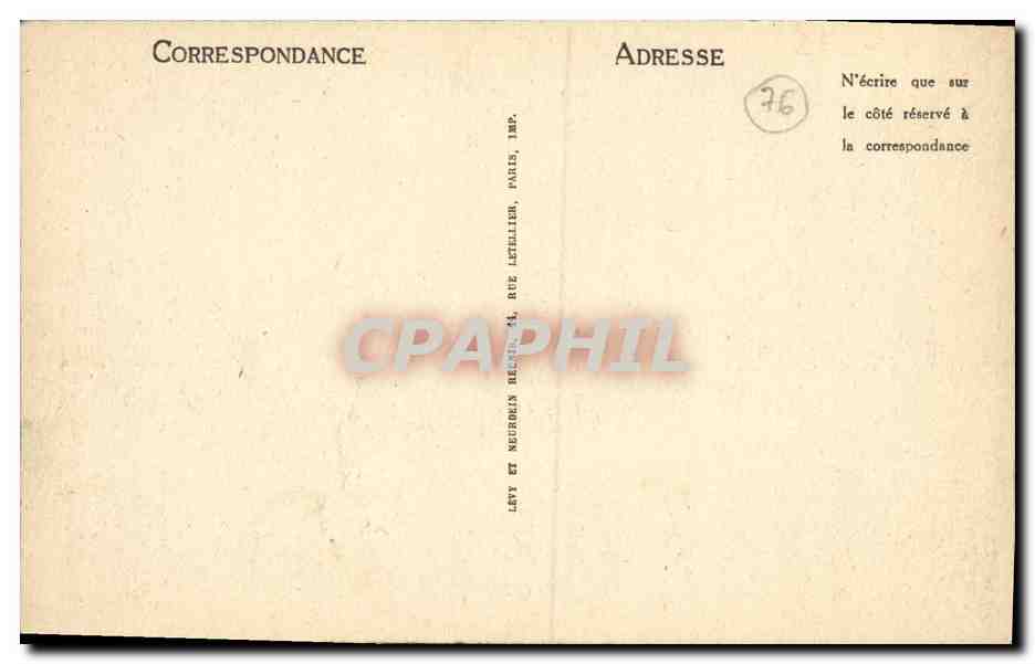 CPA Dieppe La Chapelle Notre Dame de Bon Secours et le Calvaire  — Rückseite