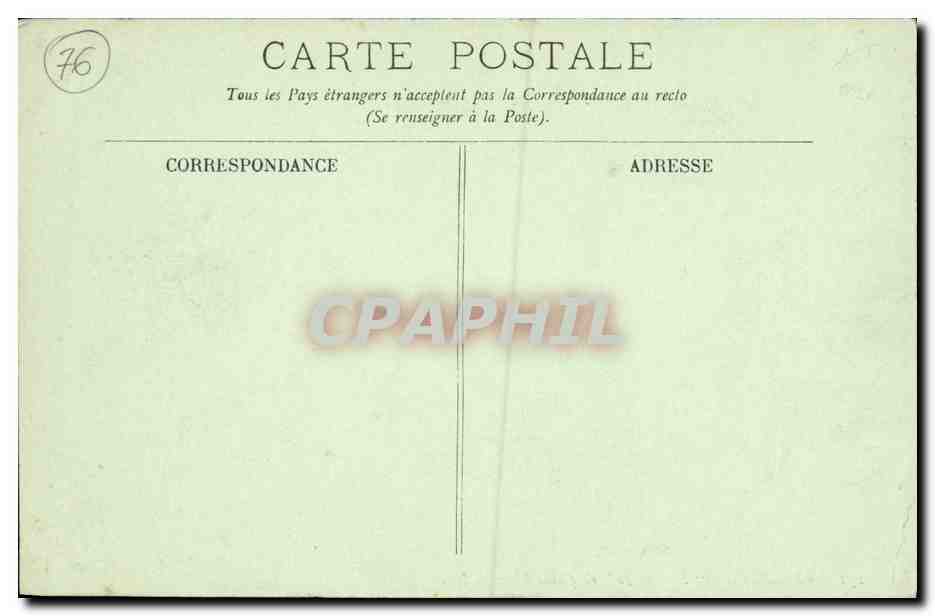 CPA Dieppe La France en pleine Mer Bateau — Verso