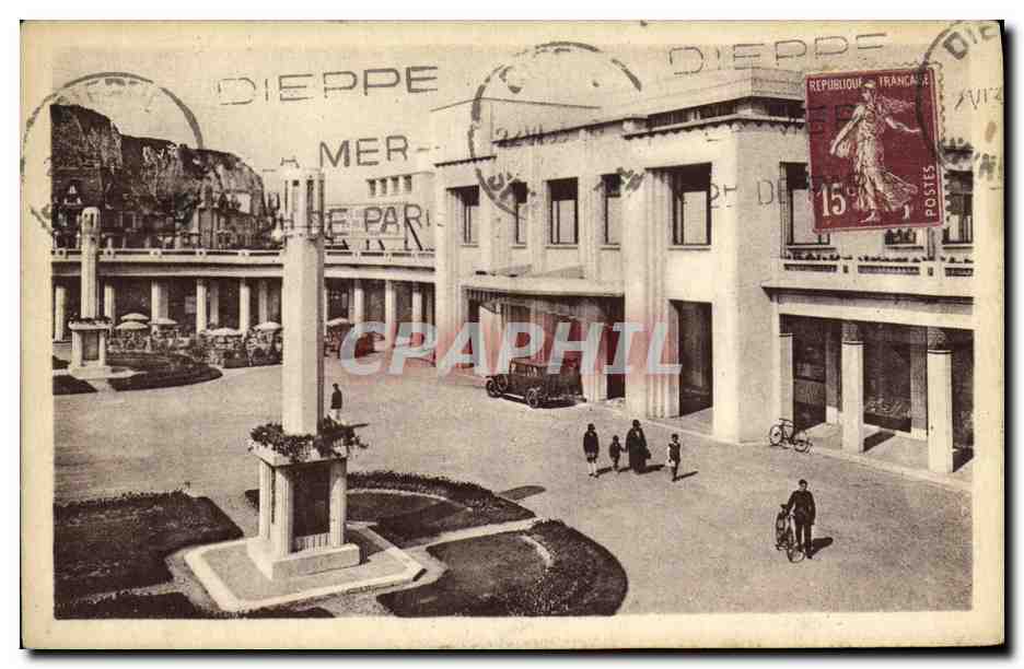 CPA Dieppe L Entree du Casino 