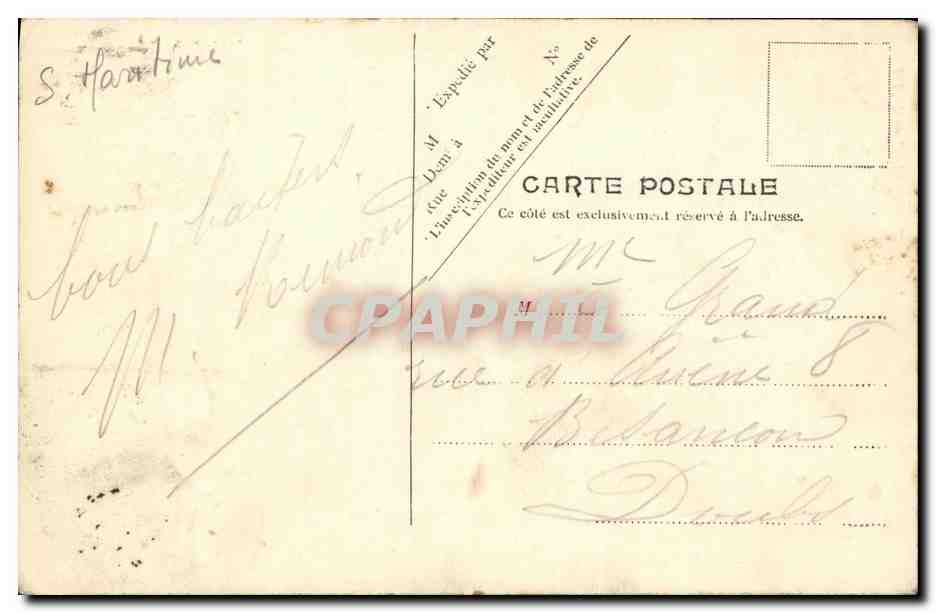 CPA Dieppe Interieur de l Eglise du Pollet — Rückseite