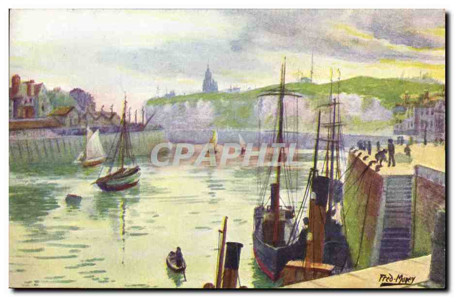 CPA Dieppe L avant Port Bateaux