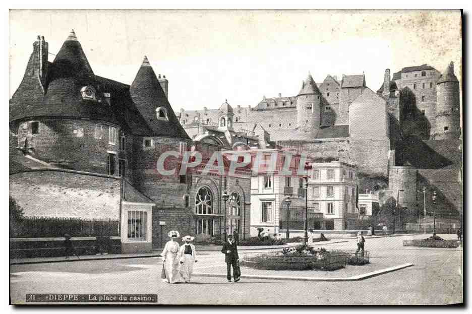 CPA Dieppe La Place du Casino