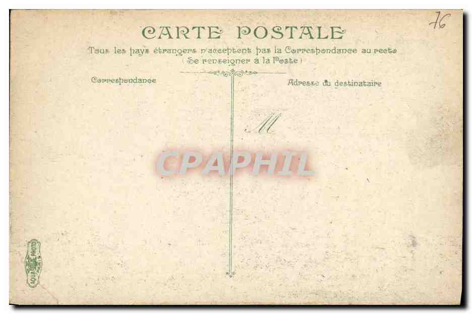 CPA Dieppe La Place du Casino — Rückseite
