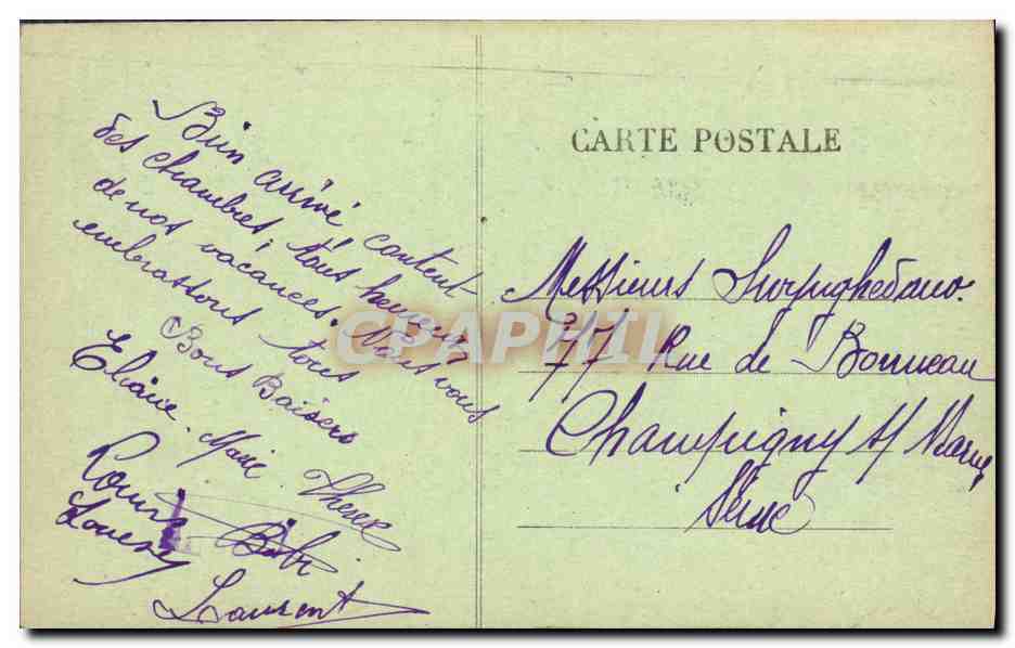 CPA Dieppe Chalutiers dans l Avant Port Bateaux — Rückseite