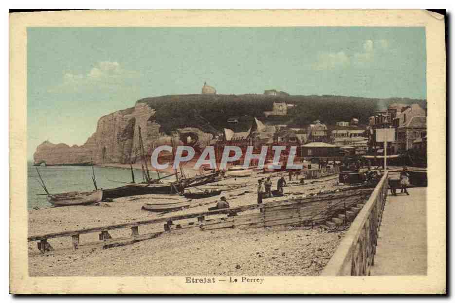 CPA Etretat Le Perrey 