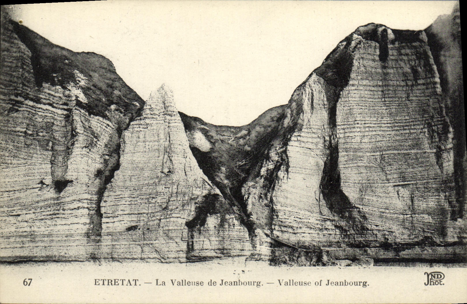 CPA Etretat La Valleuse de Jeanbourg 