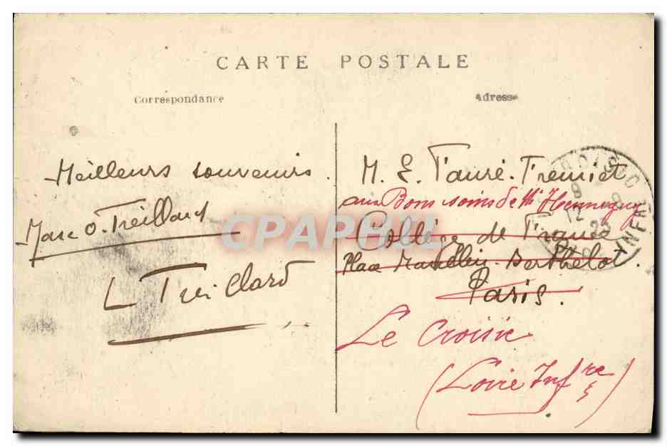 CPA St Pierre en Port Le Vallon — Rückseite