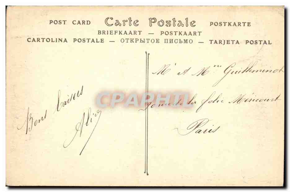 CPA Trouville sur Mer La promenade — Rückseite